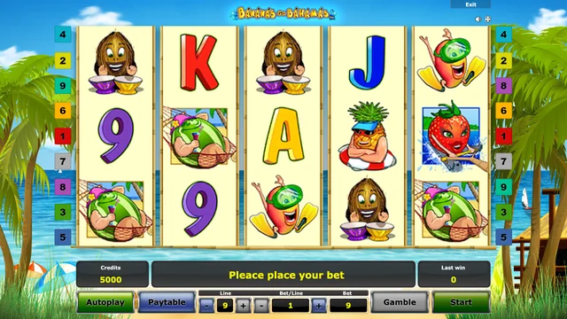 Zrzut ekranu z demo Bananas Go Bahamas