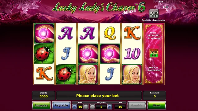 Snímek obrazovky z dema hry Lucky Lady's Charm Deluxe 6