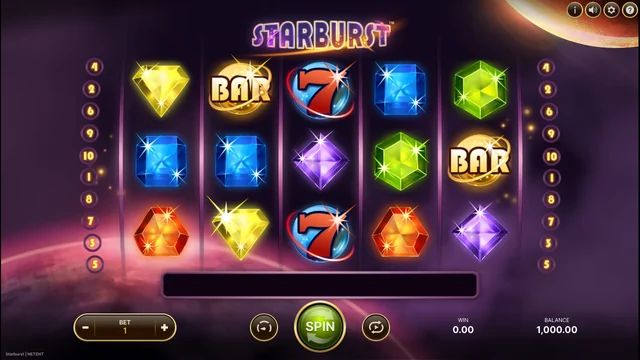 Bildschirmfoto der Starburst-Demo