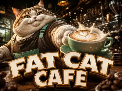 Grafika slotu Fat Cat Cafe